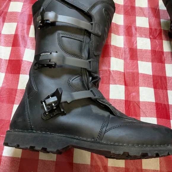 Alpinestars Men's Black Scout Motorcycle Boots Size 13 - Picture 3 of 10